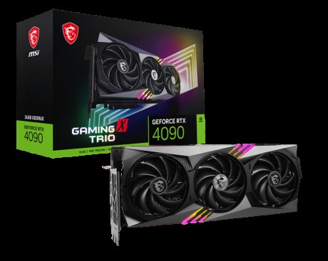 MSI GEFORCE RTX 4090 GAMING X TRIO 24G 24GB GDDR6X DP HDMI 384BIT